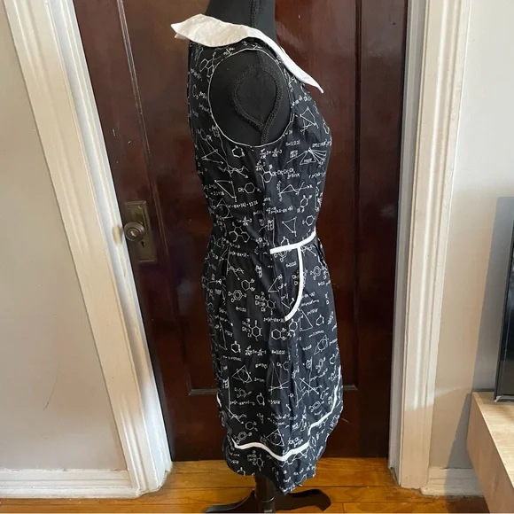 Retrolicious Math Equation Collared Dress - Picture 10 of 12
